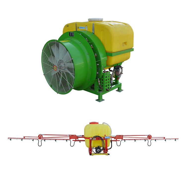 बूम स्प्रेयर और एयर ब्लास्ट स्प्रेयर का विभेदित अनुप्रयोग